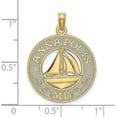 thumbnail image 4 of 14K Yellow Gold ANNAPOLIS MD Sailboat Charm - 24mm, 4 of 6