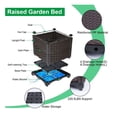 thumbnail image 4 of Raised Garden Bed Planter for Outdoor Plants Plastic Planters Box Elevated Garden Boxes Plant Pots of Garden Patio Balcony Deck to Planting Flowers Vegetables Tomato and, 4 of 9