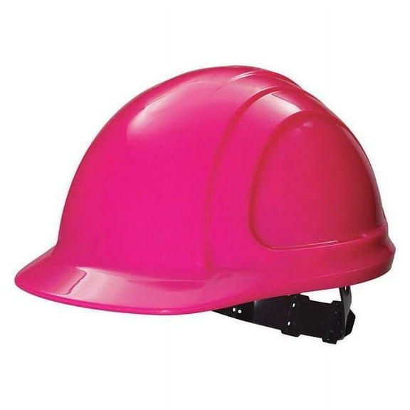 North Zone N20 Full Brim Hard Hat, Ratchet, Hot Pink