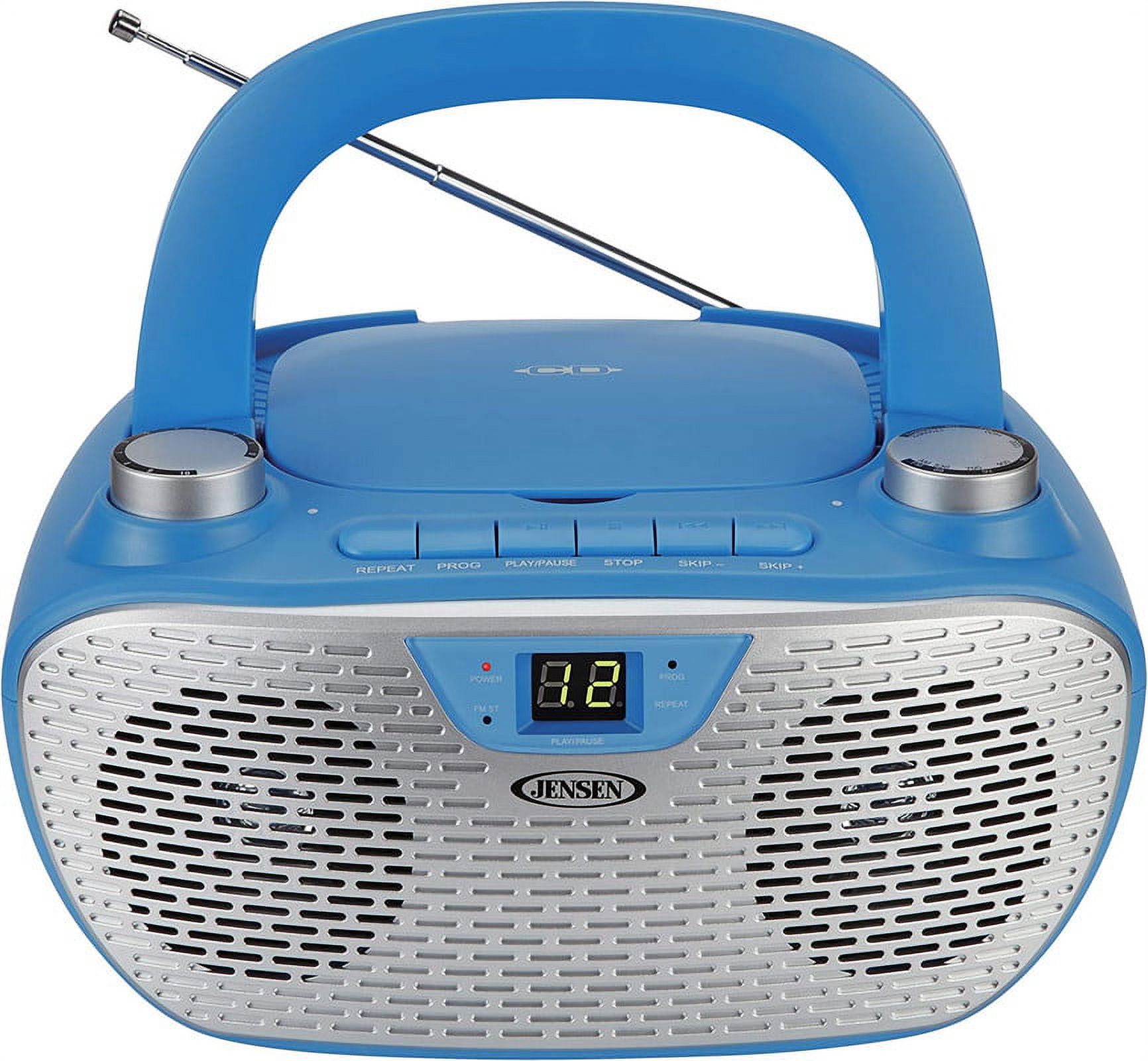Jensen Bluetooth MP3 Boombox, Blue, CD-485-BL - image 2 of 3