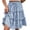 Blue, variant on Midi Pleated Skirts for Women Summer Printed Layered Ruffle A-line Midi Skirt Evening Cocktail Party
