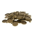 thumbnail image 2 of 50pcs Round Bezel Pendant Trays Cabochon Settings Pendant 25mm, 2 of 9