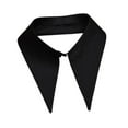 thumbnail image 3 of Decoración de accesorios de ropa de cuello falso desmontable para trajes de uniformes Negro, 3 of 8