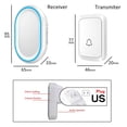 thumbnail image 6 of Wireless Door Sensor Chime for Office/Home/Store,Operate Range 1000ft With 58 Chimes 4 Volume Level, 1 Door Sensors+1 Plug-in Receiver,White, 6 of 7