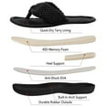 thumbnail image 4 of RockDove Women’s Memory Foam Flip Flop Slippers, Open Toe Thong House Slippers, 4 of 7