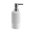thumbnail image 1 of Hometrends White Sandstone Resin Lotion Pump, 1 of 2