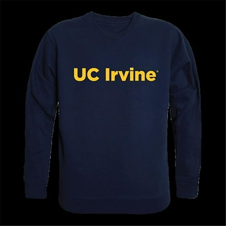 W Republic Products College Crewneck, University of California, Irvine, Navy - Large