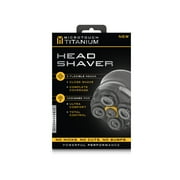 MicroTouch Mens Titanium Head Shaver, 5 Flexible Heads, Ultra Comfort, Black