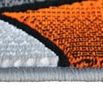 thumbnail image 5 of Masada Rugs Modern Contemporary Runner Area Rug, Orange Grey Black (2 Feet X 7 Feet), 5 of 6