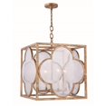 thumbnail image 1 of 24.5 x 22 x 22 in. Trinity 4 light Golden Iron Pendant, 1 of 1