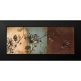 thumbnail image 2 of Loreth, Lanie 14x8 Black Modern Framed Museum Art Print Titled - Translucent Garden - With Teal I, 2 of 5