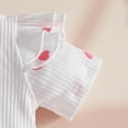 thumbnail image 4 of Tiijoy Baby Girls Hearts Print Short Sleeve Romper Jumper Dress Headband 3Pcs Set, Sizes 0-18 Months, 4 of 6