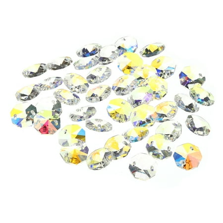 

Uxcell 14mm Crystal Octagon Beads Chandelier Hanging Beads Multicolor 40 Pack