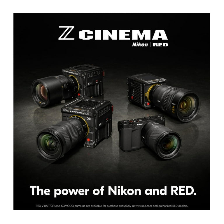 Nikon ZR 6K Full-Frame Z-Mount Cinema Camera Built-In 3D LUTs Mics