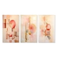 thumbnail image 2 of Designart "Minimalist Harmony in Peach and Yellow VII" Minimalism Wall Art Set Of 3 - Peach Minimalism Canvas Set For Living Room Decor, 2 of 7