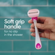 Venus ComfortGlide 3 White Tea Women's 3 Blade Disposable Razor, 2 count, Pink