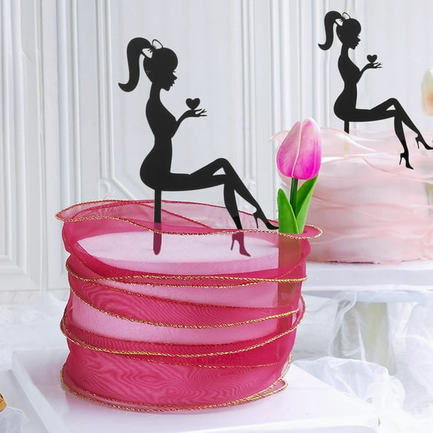 knee length dresses for ladies Girl cake topper  decoresca