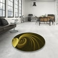 thumbnail image 4 of Ahgly Company Machine Washable Indoor Rectangle Transitional Dark Yellow Green Area Rugs, 2' x 3', 4 of 7