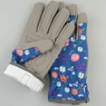 thumbnail image 4 of Mistaha Durable Breathable Gardening Gloves with Floral Print - Blue Microfiber Work Gloves for Pruning, Planting, and Landscaping - Protective and Stylish Garden Hand Protection, 4 of 4