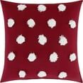 thumbnail image 5 of Nanshing Jamie 7 Piece Geometric Comforter Set, White/Red, King, 5 of 7