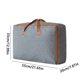 thumbnail image 3 of Contenedor para Guardar Ropa, Bolsa de Armario de Temporada, Organizador de Colchas de Tela Oxford para Viajes, Mudanzas y Hogar, 54 X 42 X 20 Cm, Beige, Gran Capacidad para Ropa y Ropa de Cama, 1 Un, 3 of 7