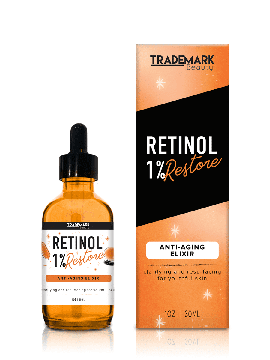 Retinol Serum by Trademark Beauty - Advanced Anti-Aging Serum for Your Skin Care Routine - Retinol Elixir Removes Dark Spots, Wrinkles, & Pimples - 1 Oz. (30ml)