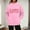 Pink, variant on Fznquz Oversized Sweatshirt for Women Cute Valentines Shirt Pink Casual Heart Graphic Womens Fashion XXL