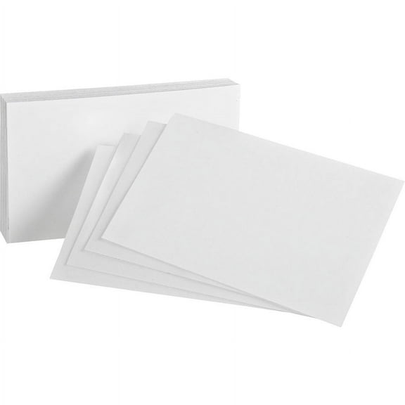 Oxford Printable Index Card - White - 10% Recycled Content - 4" x 6" - 85 lb Basis Weight - 500 / Bundle | Bundle of 2 Bundles