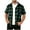 Army Green, variant on Mens Plaid Short Sleeve Button Down Shirts Regular Fit Casual Gingham Shirts Summer Loose Work Shirts with Pocket
