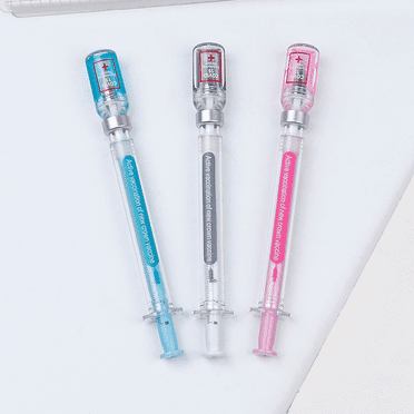 CCOCC Syringe Shaped Ballpoint Pen,Funny Pens For Students,Unique Gifting And Office Supplies