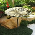 thumbnail image 4 of Joernso Metal Bird Bath Garden Bird Feeder with Metal Stake Flower Shape Bee Cup Hummingbird Feeder for Lawn Courtyard Patio, 4 of 8