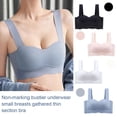 thumbnail image 3 of Sujetador tipo bustier que no deja marcas, con frunces y sección fina para pechos pequeños, 3 of 7