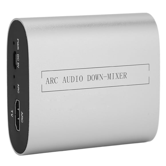 Interfaz multimedia HD Mezclador de sonido ARC Mezclador de sonido de aleación de aluminio de 3,5 mm para amplificador Barra de auriculares Altavoz