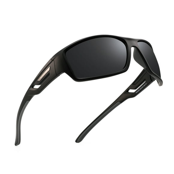 PUKCLAR Sports Polarized Sunglasses for Men Women Unbreakable Frame Sunglasses