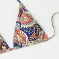 thumbnail image 4 of Hvot&aat Women's Four Piece Swimsuits Sexy Bikini Sets Triangle Bathing Suit with Cover Up & Bandana Vintage Printed Swimwear, 4 of 7