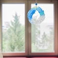 thumbnail image 5 of Resin Ocean Wave Wind Chime Fused Glass Coastal Suncatcher Beach Themed Window Decor for Garden Ornament Front Door Wall Art Coastal Home Decor Nautical Gift Plastic 5Inch 1Pcs, 5 of 5