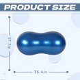 thumbnail image 2 of BESTSKY Exercise Ball,35.4"*17.7"*17.7" Workout Ball,Thickened Explosion-Proof Peanut Ball,Blue, 2 of 7