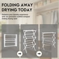 thumbnail image 4 of ZOES HOMEWARE Small Clothes Drying Rack for Laundry, Metal Collapsible Folding Dry Rack Clothing, 4 of 7