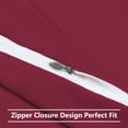 thumbnail image 4 of Unique Bargains 1800 Microfiber Zippered Pillowcases 2pcs, 4 of 11