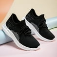 thumbnail image 6 of Big Size Women's Lightweight Walking Sneakers Casual Lace Up Flats Tennis Athletic Running Fashion Sport Shoes for Girls, 6 of 13