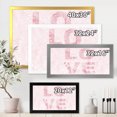 thumbnail image 4 of Designart 'Pink Pastel Love Abstract ' Shabby Chic Framed Art Print, 4 of 4