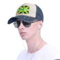 thumbnail image 5 of Men Women Jamaica Jamaican Kingdom Flag Baseball Cap Golf Dad Hat Adjustable Low Profile Cotton Hat, 5 of 7