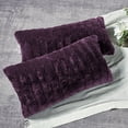thumbnail image 2 of Home Soft Things Super Soft Decorative Pillow Covers, Set of 2, Blackberry, 14" x 26", 2 of 3