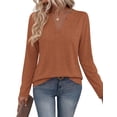 thumbnail image 5 of Zeagoo Womens Tops Long Sleeve V Neck Tee Shirts Dressy Casual Clothes Business Work Blouse, 5 of 6