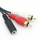 thumbnail image 2 of Cable de audio Qicheng & Lys de 3,5 mm hembra a 2 RCA macho de 30 cm, 2 of 6