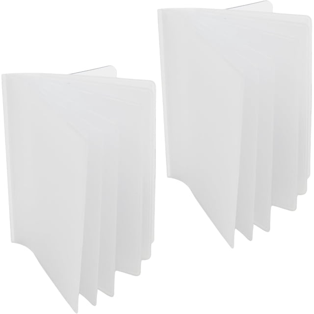 Insertos para billetera de 6 páginas de vinilo transparente