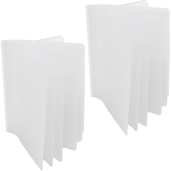 Insertos para billetera de 6 páginas de vinilo transparente