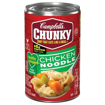 2X - Campbell's Chunky Healthy Request Chicken Noodle Soup - 18.6 oz
