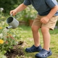thumbnail image 6 of AMANSSE Boys Girls Garden Clogs Shoes Slides Sandals Shower Slippers Beach Water Rubber House Outddor Navy Blue Toddler Size 10, 6 of 6