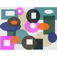 thumbnail image 3 of Auda, Christine 18x15 Black Modern Framed Museum Art Print Titled - Geometric Passion, 3 of 5